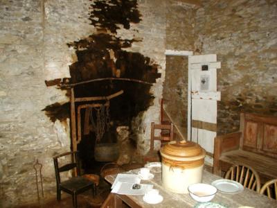 Famine cottage interior