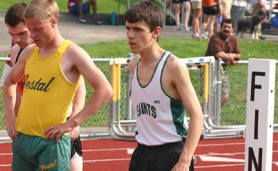 Danny Busby prior to the 1600 meter race