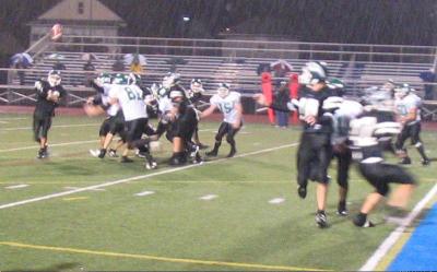 Seton's pass rush causing a bad throw on Unatego's failed two point conversion attempt with seconds left in the game
