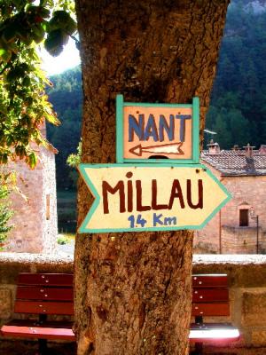 Roadsign at La Roque Ste Marguerite