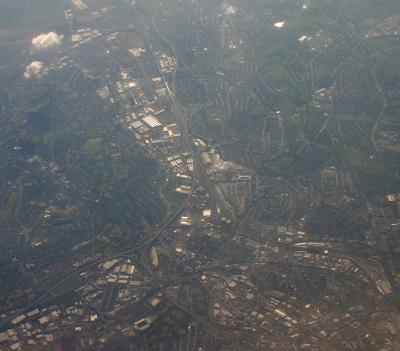 The M6 passing through Birmingham