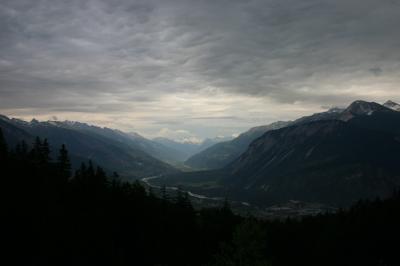 The Rhone valley from Crans Montana towards Visp