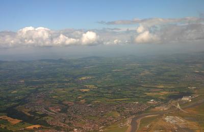 Connah's Quay, the river Dee and Flintshire