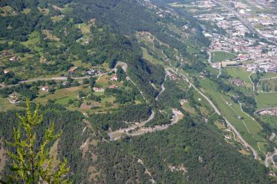 The road to the Val D' Herens out of Sion