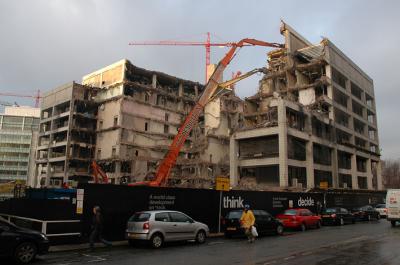 Demolition of the old magistrates court