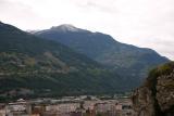 The Dent de Nendaz 8081ft and Nendaz from Sion basilica