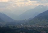 Looking towards Sion and Sierre from Leuk
