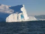 Iceberg with Frozen Blue lake
