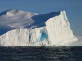 Blue ice inside Iceberg