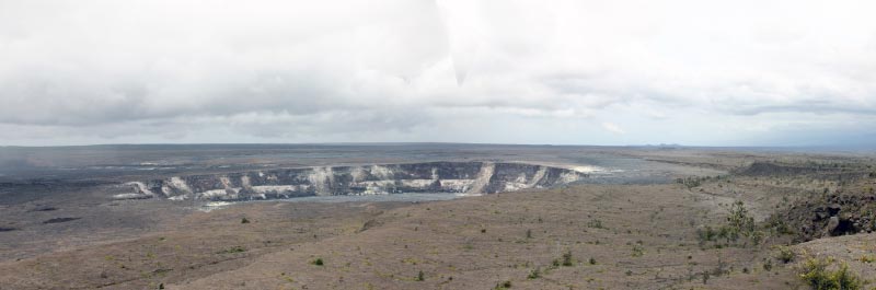 Paranomic view of Halemaumau Crater