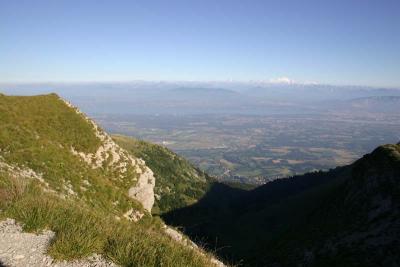 Lake Geneva and Alps from Colomby de Gex