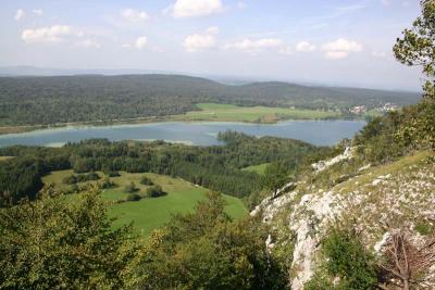 Lac d'Ilay seen from Pic de l'Aigle