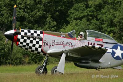 P51-Mustang au sol