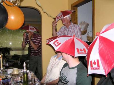 Canada birthday hats