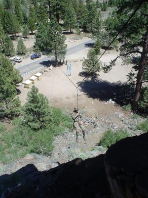 Suspension Traverse- for moving Marines and supplies on steep to vertical terrain