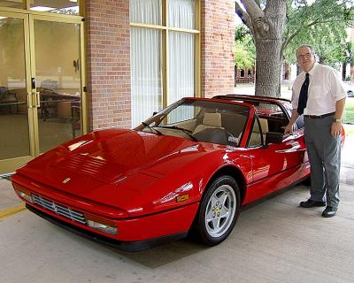 Bill and his Classic Ferrari