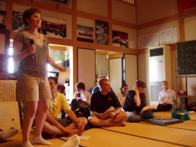 We start each day by singing two songs