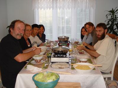 Hot Pot with Randy's family, 13 September 2004