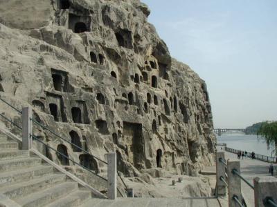 Caves Cut Out Of The Cliff