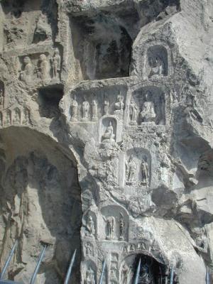 Buddha Figurines Carved On Wall