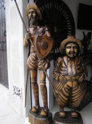 Woodcarvings at San Antonio de Ibarra
