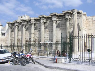 Ruins of Hadrian's Library in the Plaka
