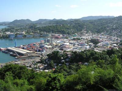 View of Castries from the Hill of Good Fortune