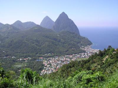 Soufriere and the Pitons