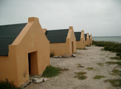Slaves huts lined up
