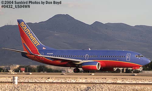 Southwest Airlines B737-7H4 N401WN aviation stock photo #0432