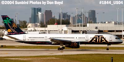 ATA B757-23N N524AT airliner aviation airline stock photo #1844