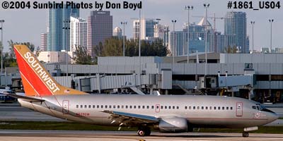 Southwest Airlines B737-3H4 N629SW Silver One aviation airline stock photo #1861
