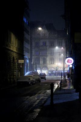 Szvetsg street, Rkczi street in the background