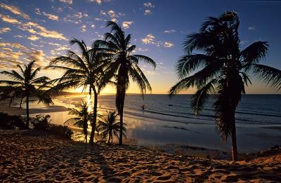 Pôr-do-sol na praia da Lagoinha, Paraipaba, Ceará