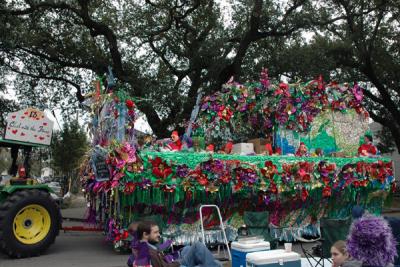 Krewe of Mid-City - Line up on Napoleon