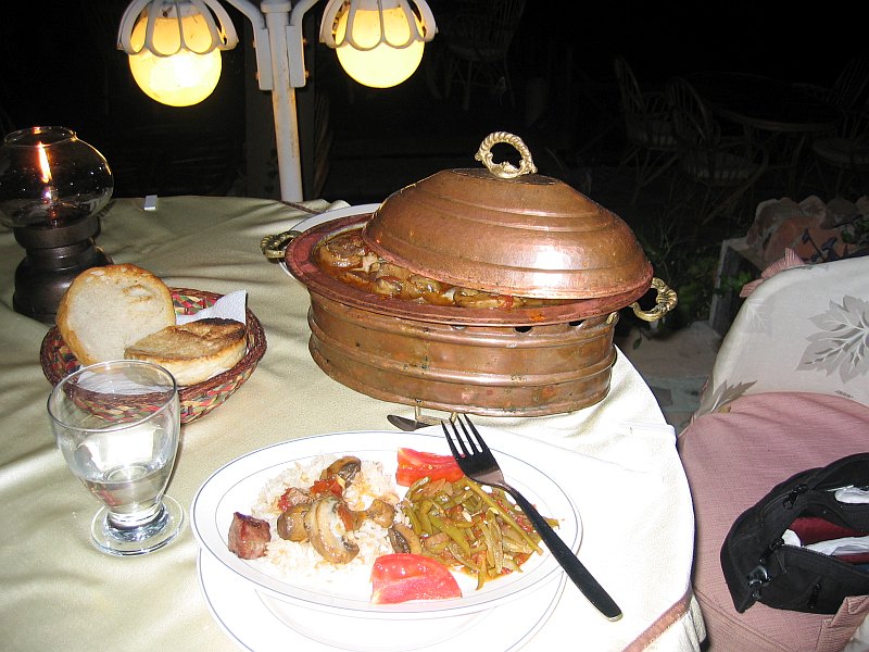 Great food, still cooking at our tables, very<br>reasonably priced, at $9 each.