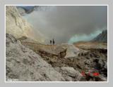 Ijen Hardworker climbing the calderawith heavy load