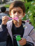 Mike Blowing Bubbles