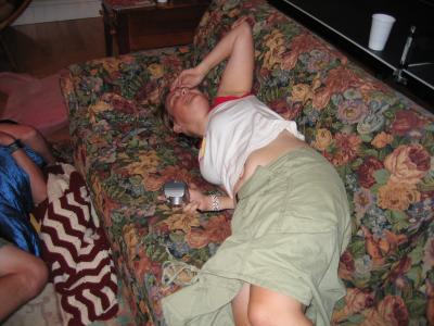 Hmm.... sarah on a couch?