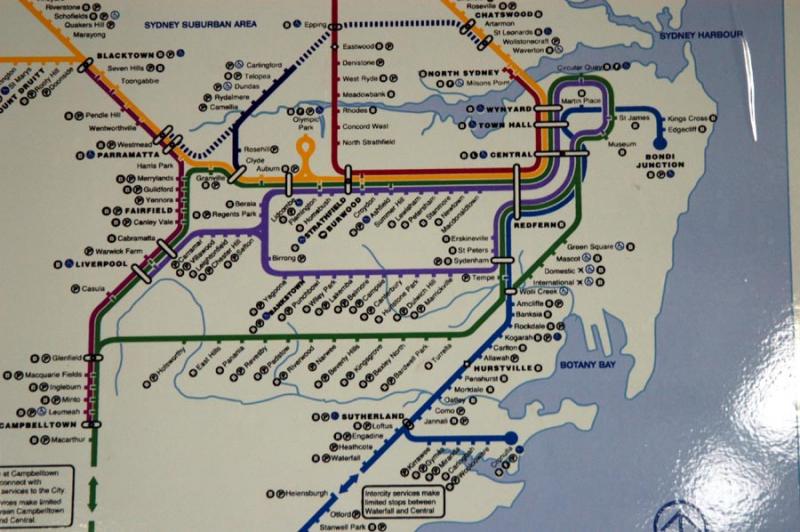Sydney transit map