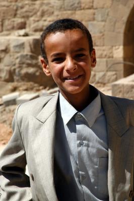 Boy at Dar al-Hajar