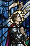 Window detail, St Marys Church, Tenby, Wales