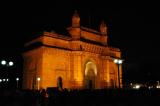 Back at the Gateway of India, illuminated at night