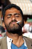 Man with cigarette, Sanaa, Yemen