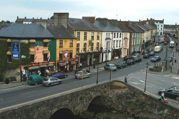 View of town from Cahir Castle