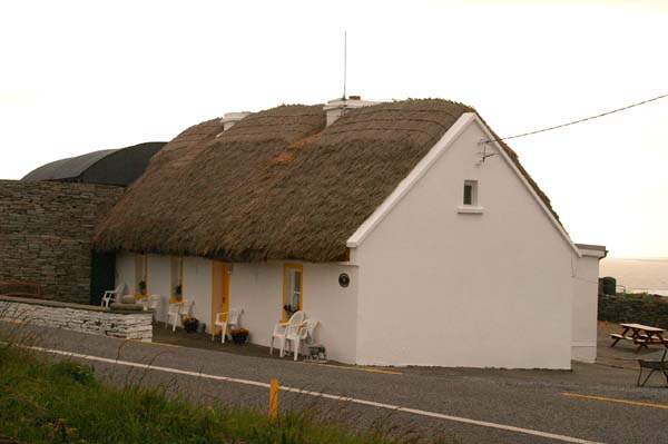 Thatch roofed cottage near Doolin