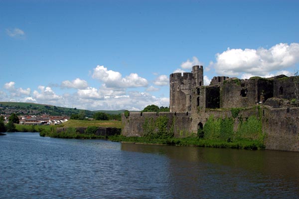 Caerphilly's western moat