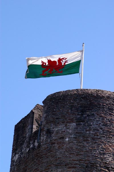 The Welsh flag