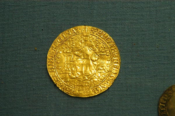 Gold coin of Elizabeth I, Welsh National Museum