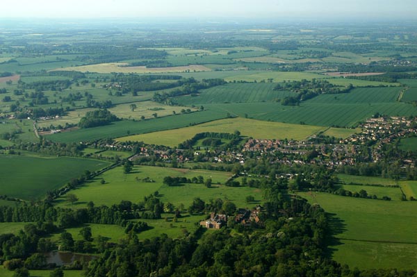 English countryside near Luton